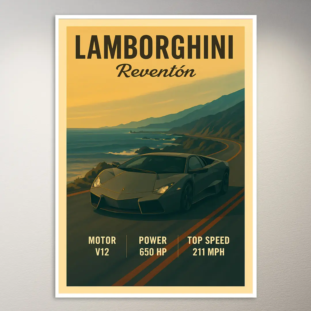 Lamborghini Reventón Roadster Poster