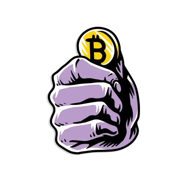 Finanz-Bitcoin-Sticker
