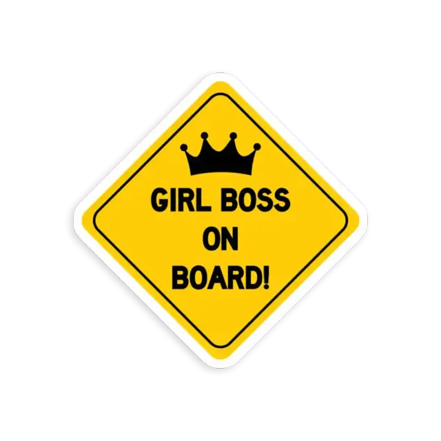 Girlboss an Bord Sticker