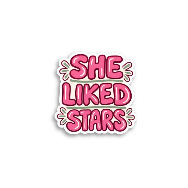 Sie mochte Sterne Sticker