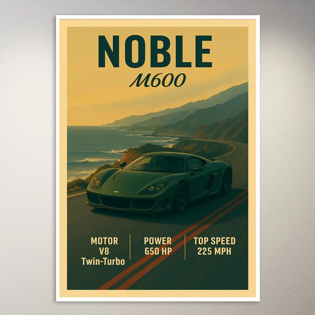 Noble M600 Sportwagen Poster