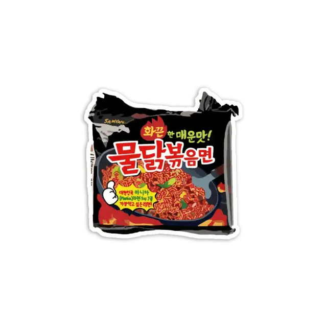 Scharfe koreanische Nudeln Sticker