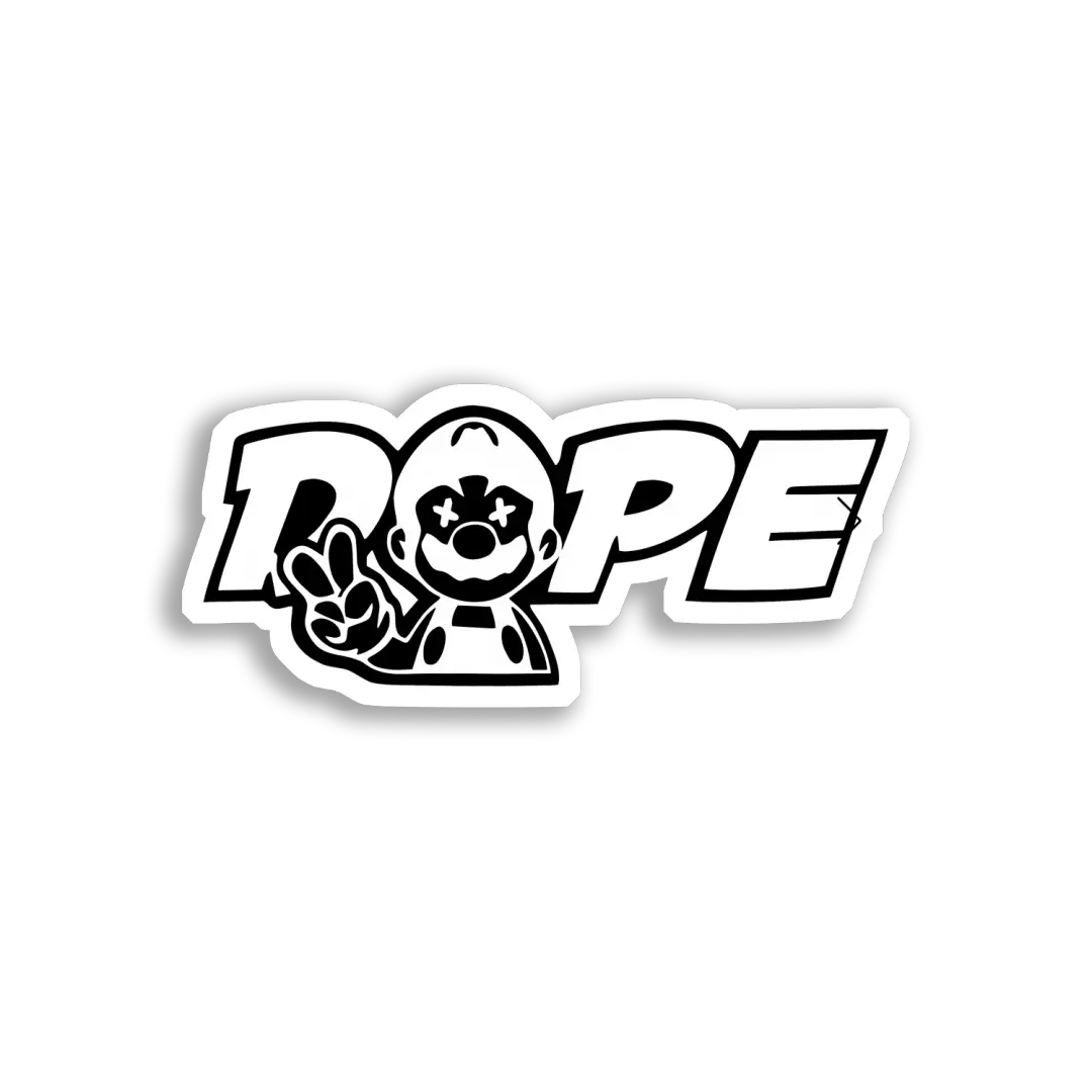 Trippy Clown Says Dope Sticker
