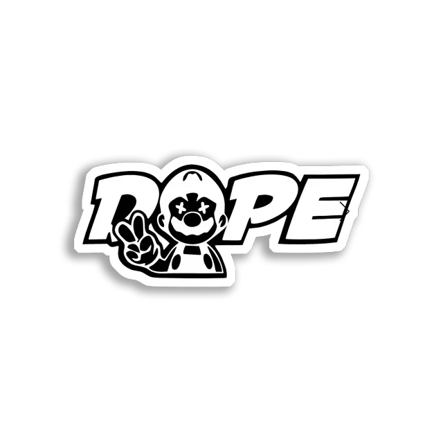 Trippy Clown Says Dope Sticker