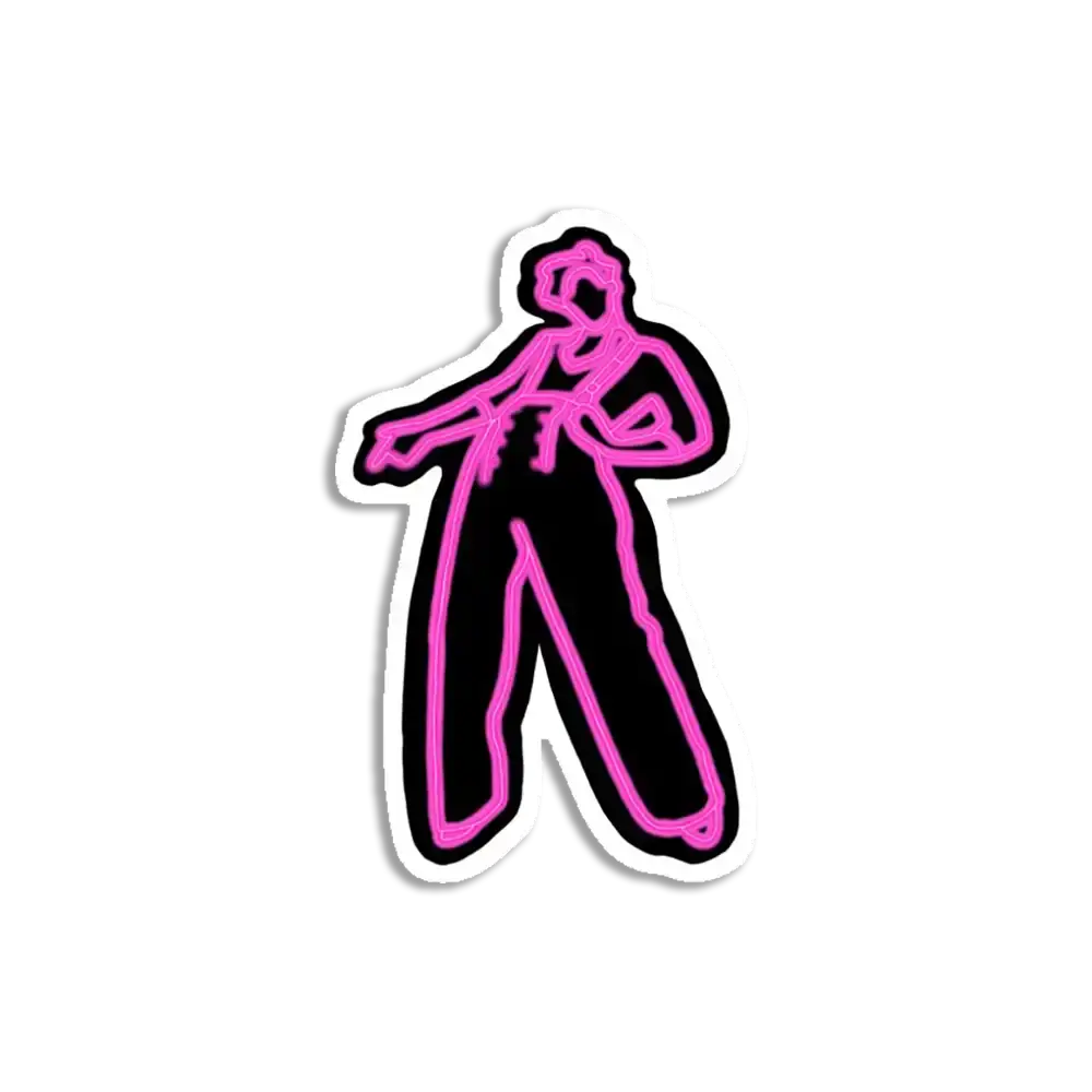Neon Harry Styles Sticker