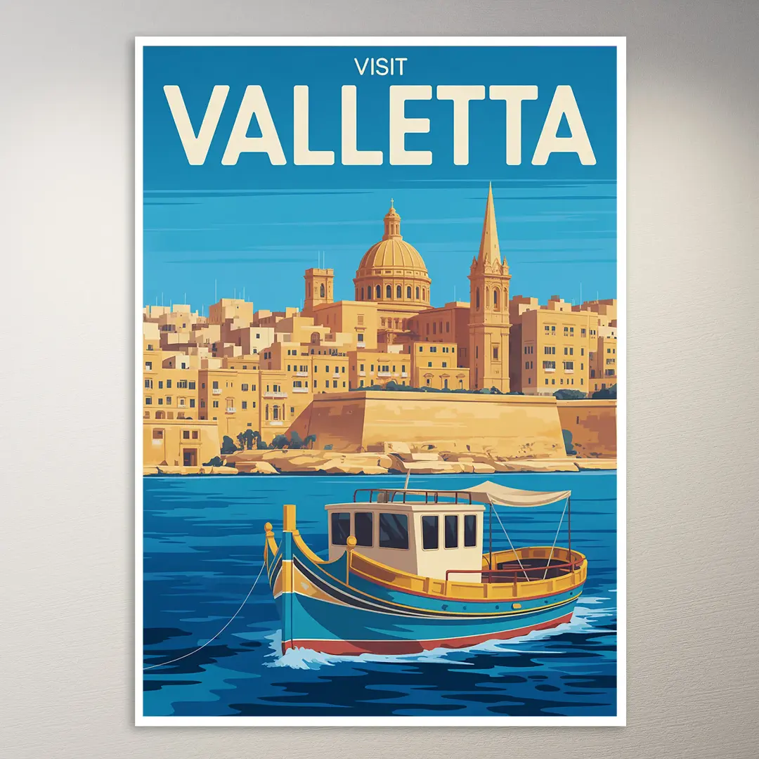 Valletta Reiseposter