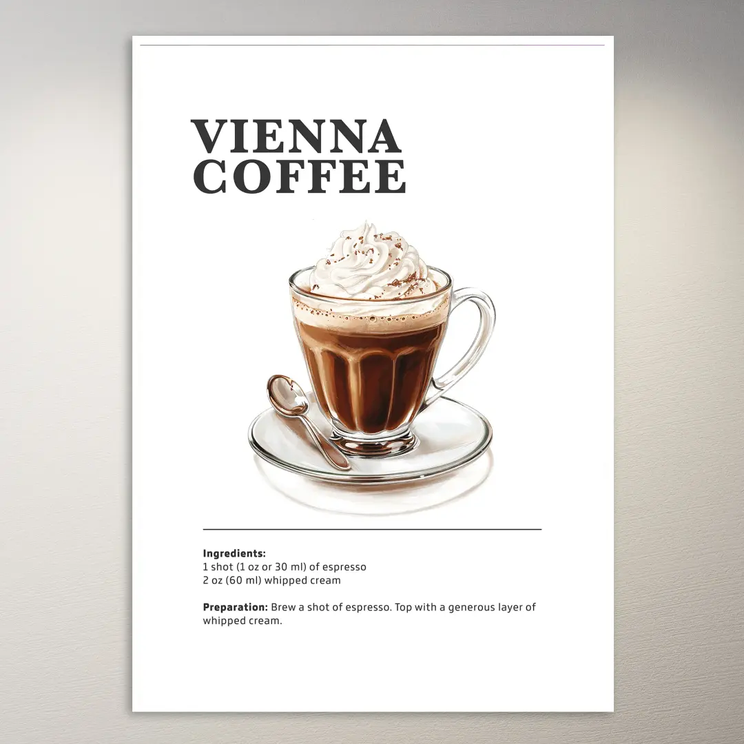 Wiener Kaffeegetränk-Poster