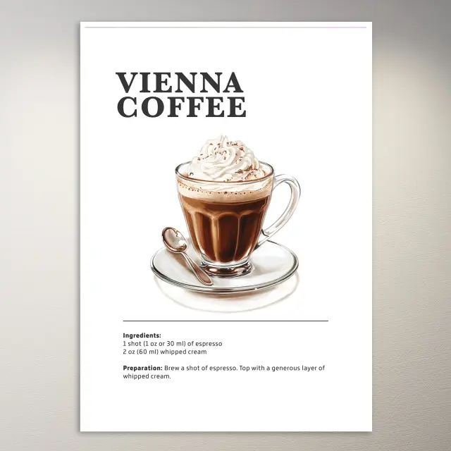 Wiener Kaffeegetränk-Poster
