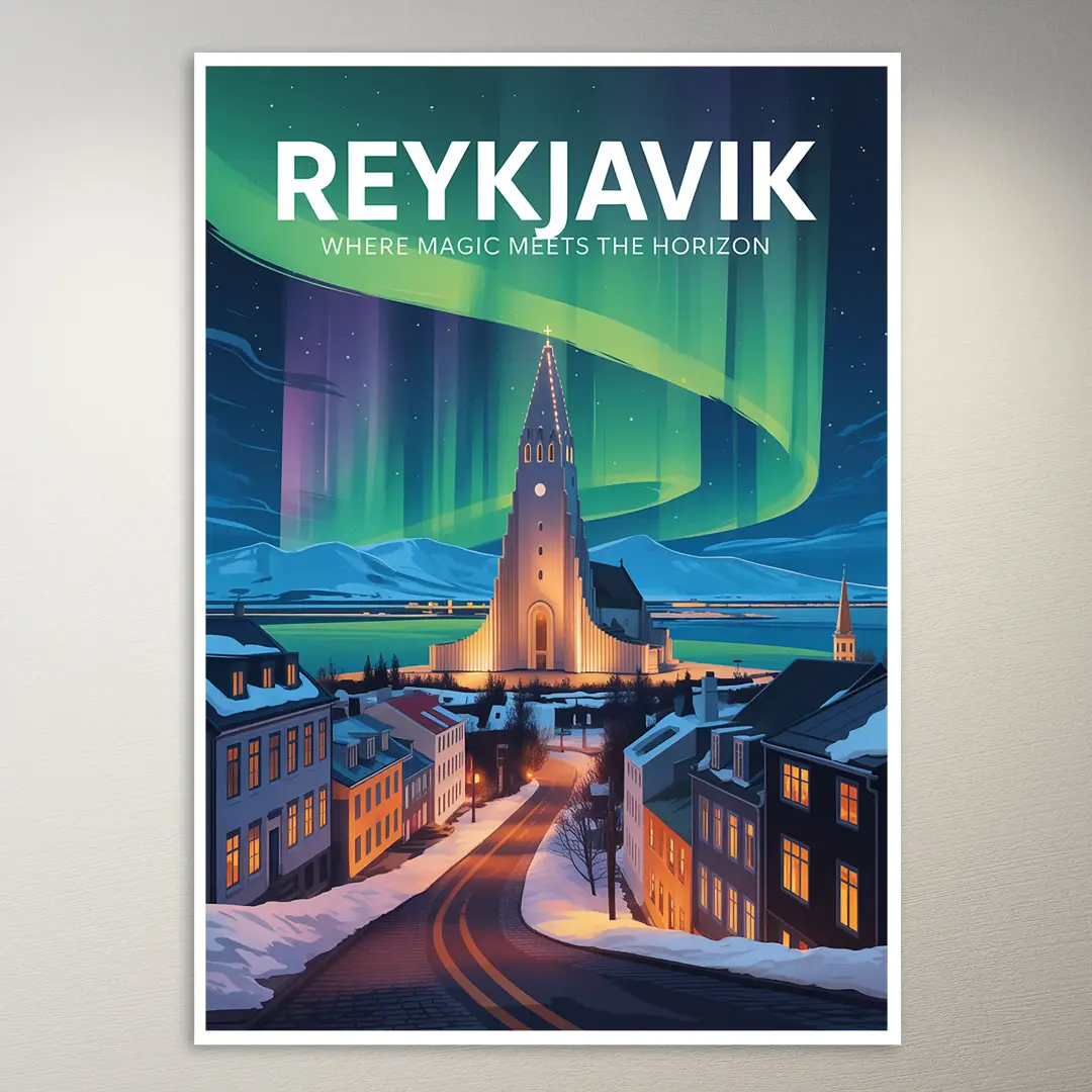 Reykjavik Reiseposter