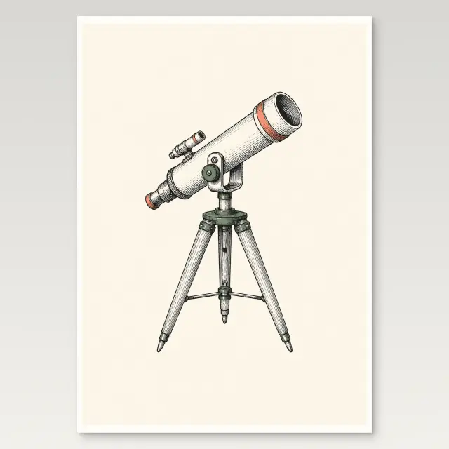 Teleskop-Poster