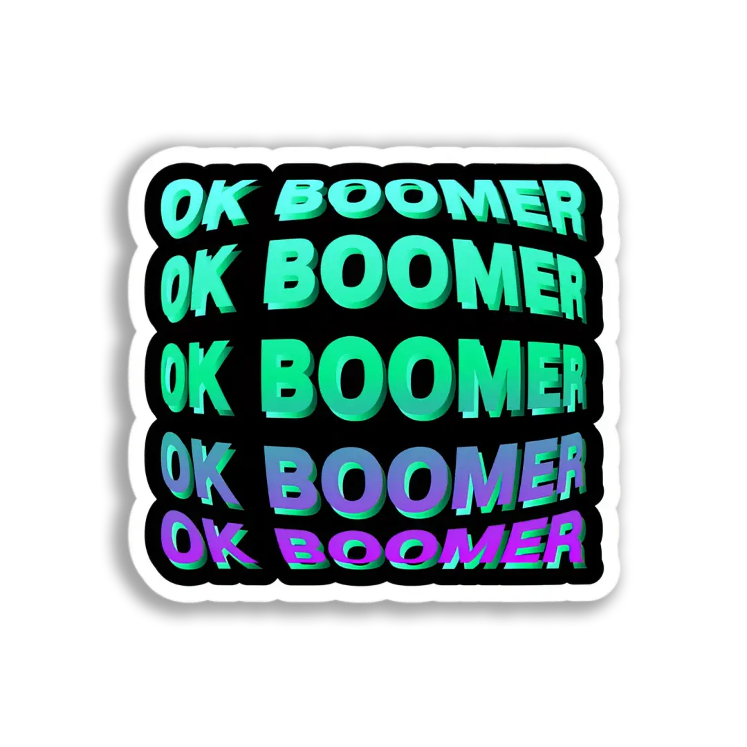 OK Boomer Stack Sticker