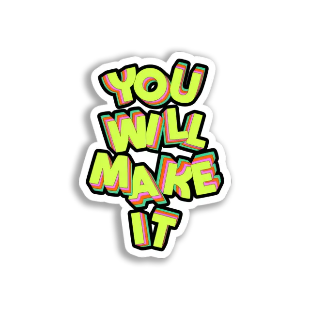Du schaffst es Sticker