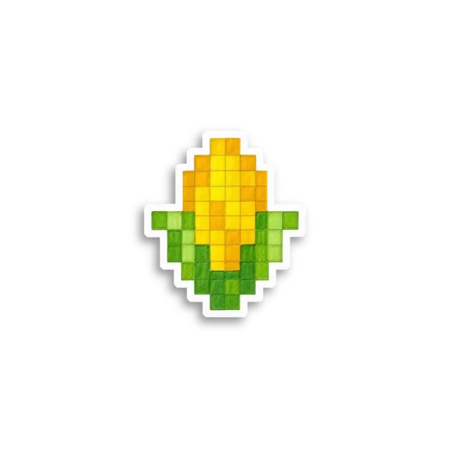 Pixel Corn Sticker