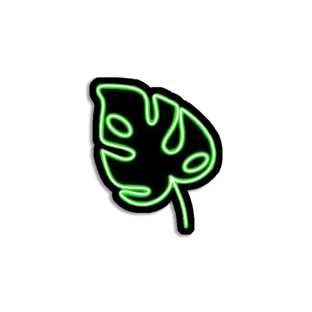 Neon-Blatt Sticker