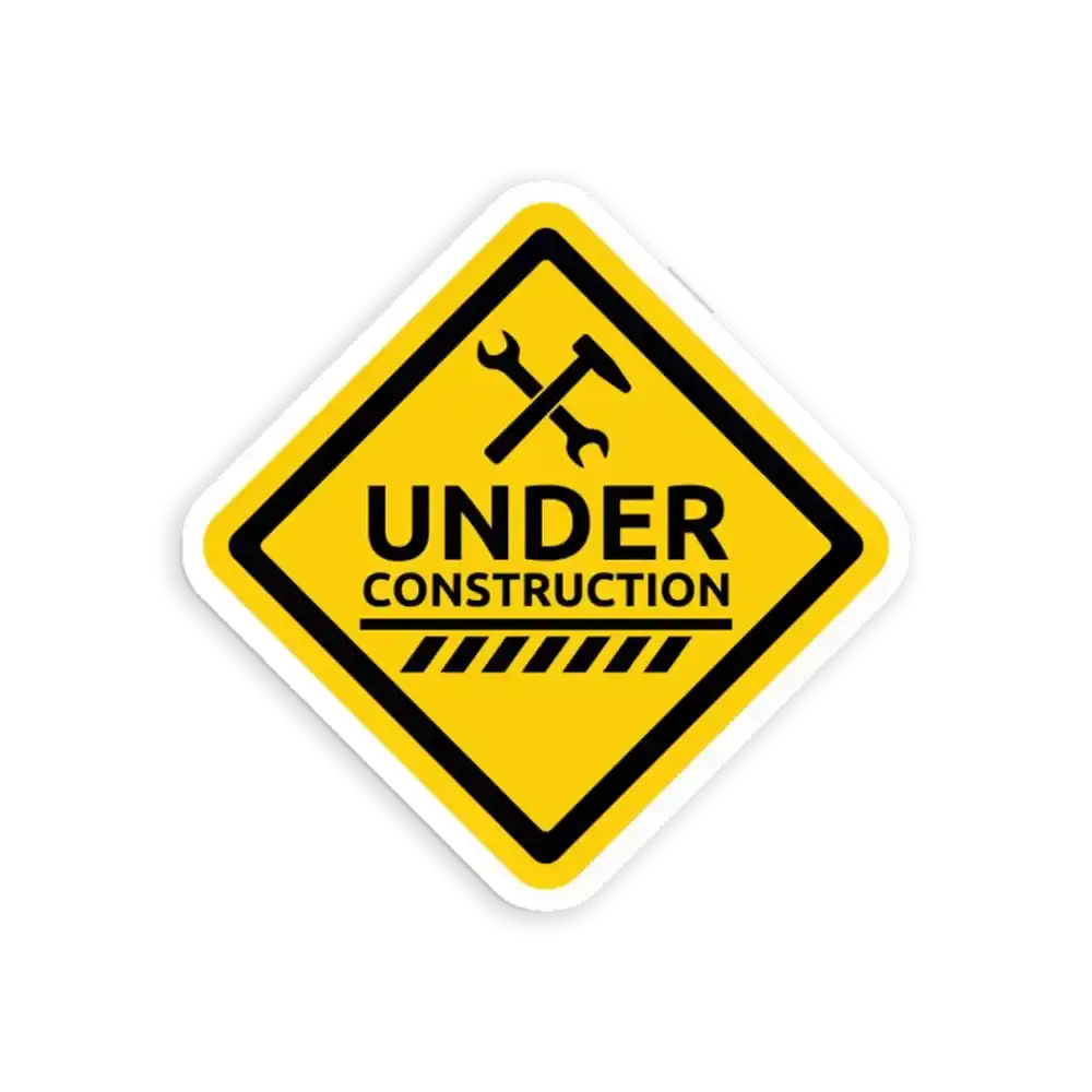 Under Construction Sticker