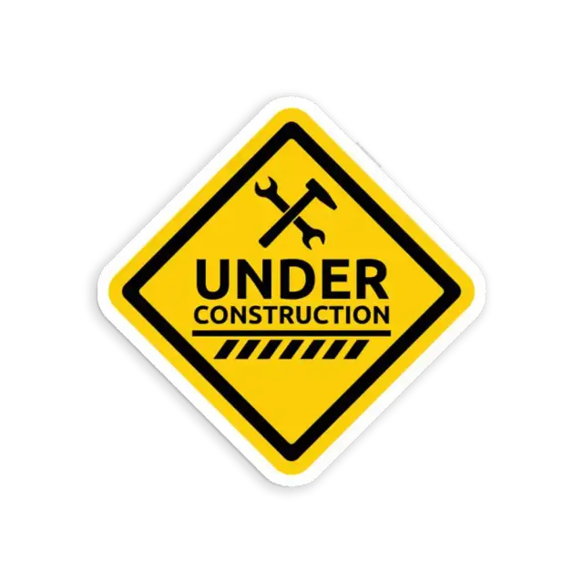 Under Construction Sticker