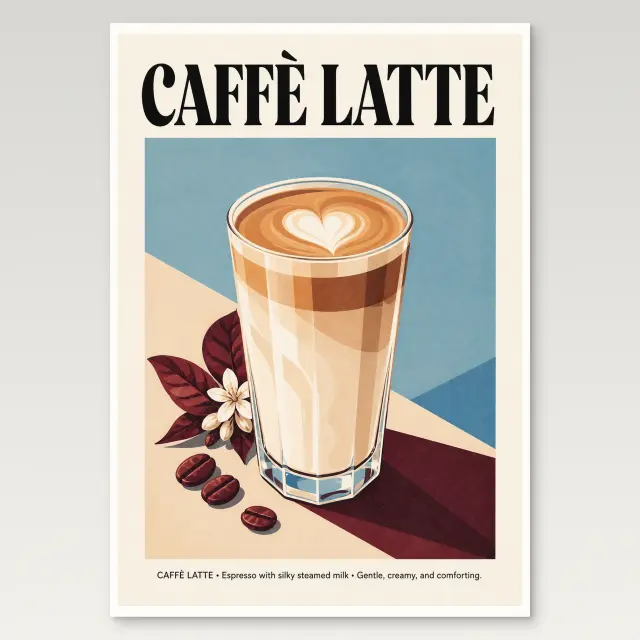 Caffe Latte Poster