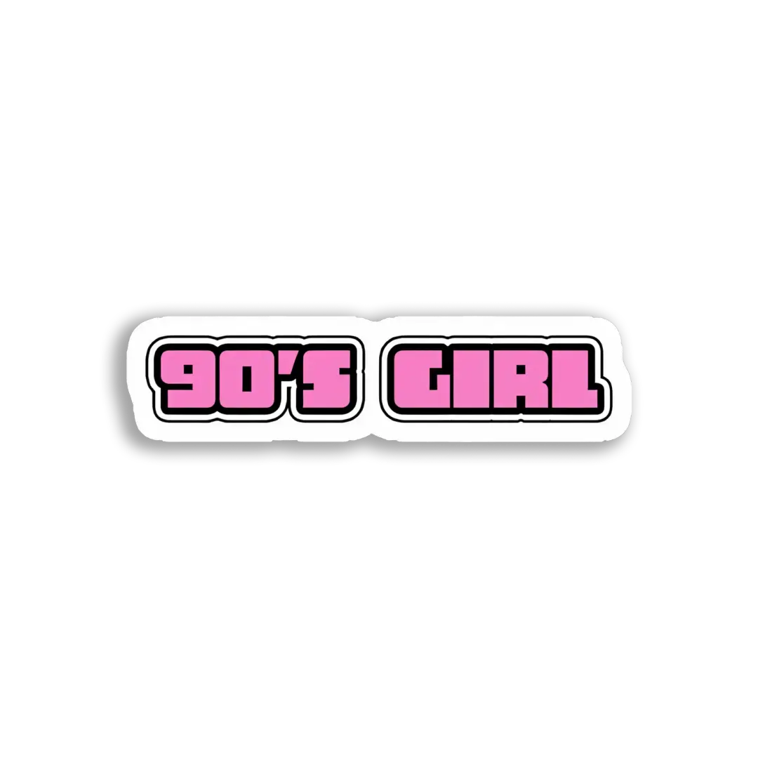 90's Girl Pink Sticker