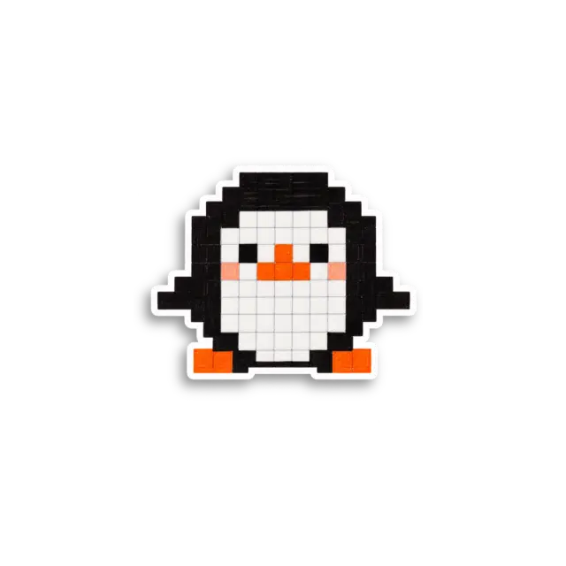 Pixel Penguin Sticker