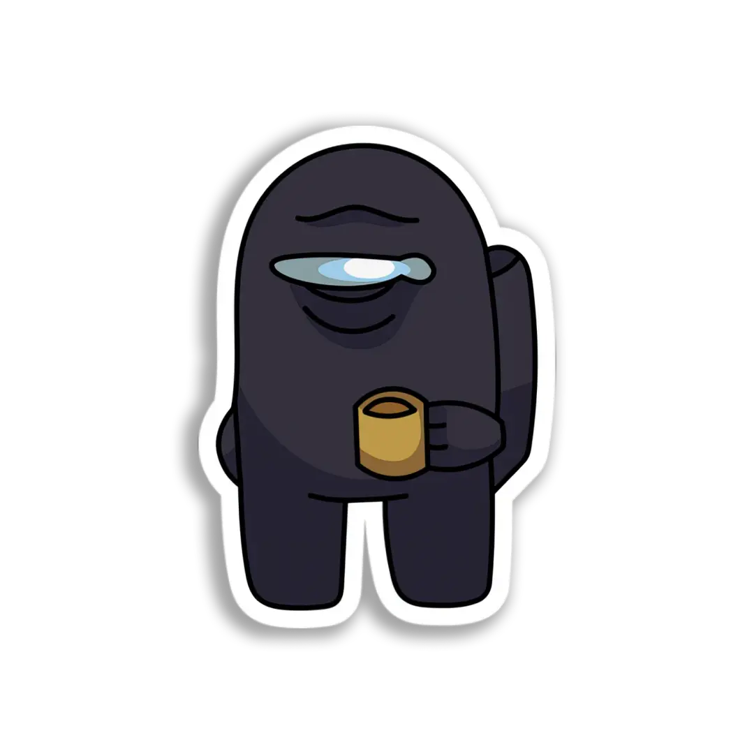 Black Impostor Coffee Break Sticker