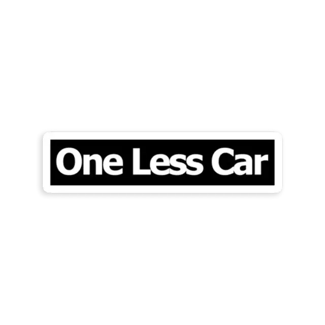Ein Auto weniger Sticker