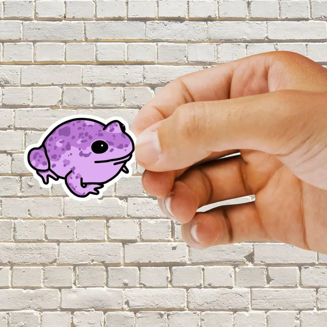 Lila Frosch Sticker