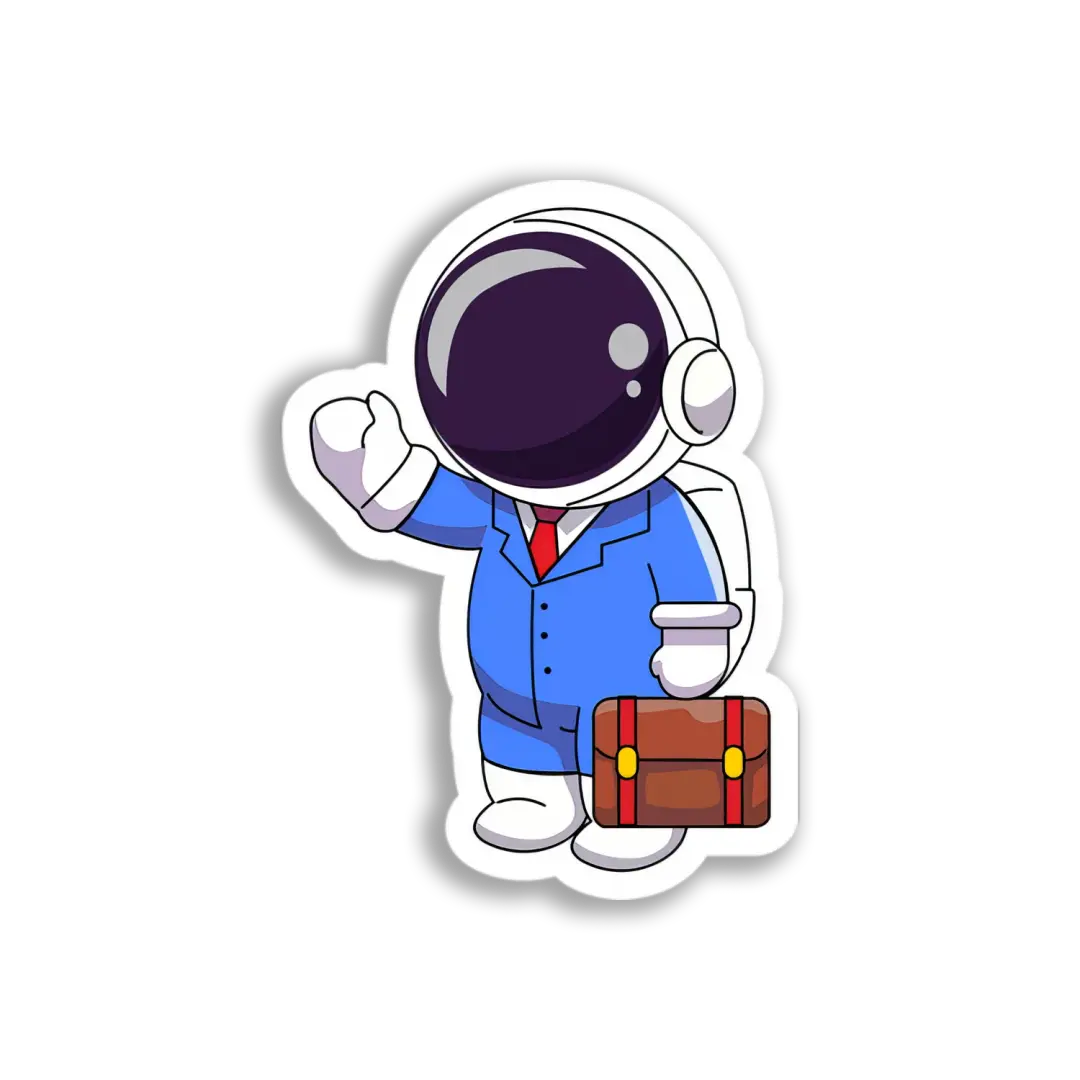 Business Astronaut Sticker