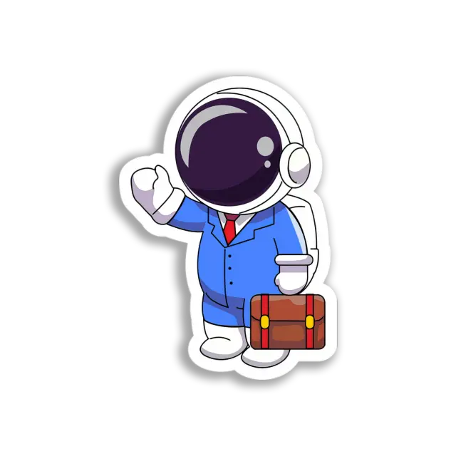 Business Astronaut Sticker
