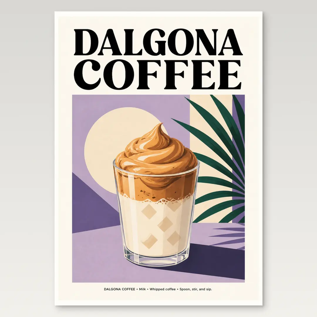 Dalgona-Kaffee-Poster