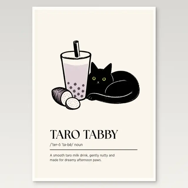 Taro-Tigerkatze Poster