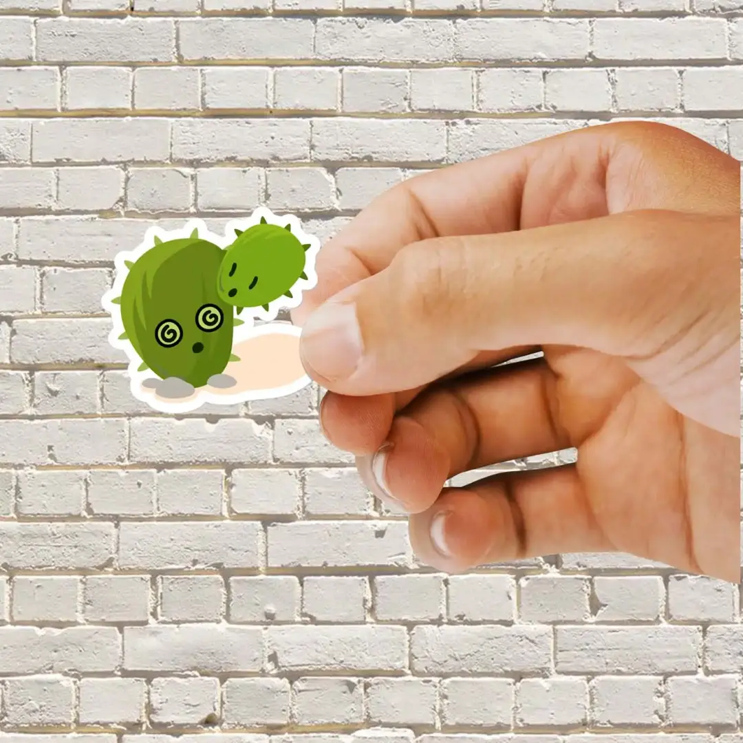 Two-Headed Cactus Sticker
