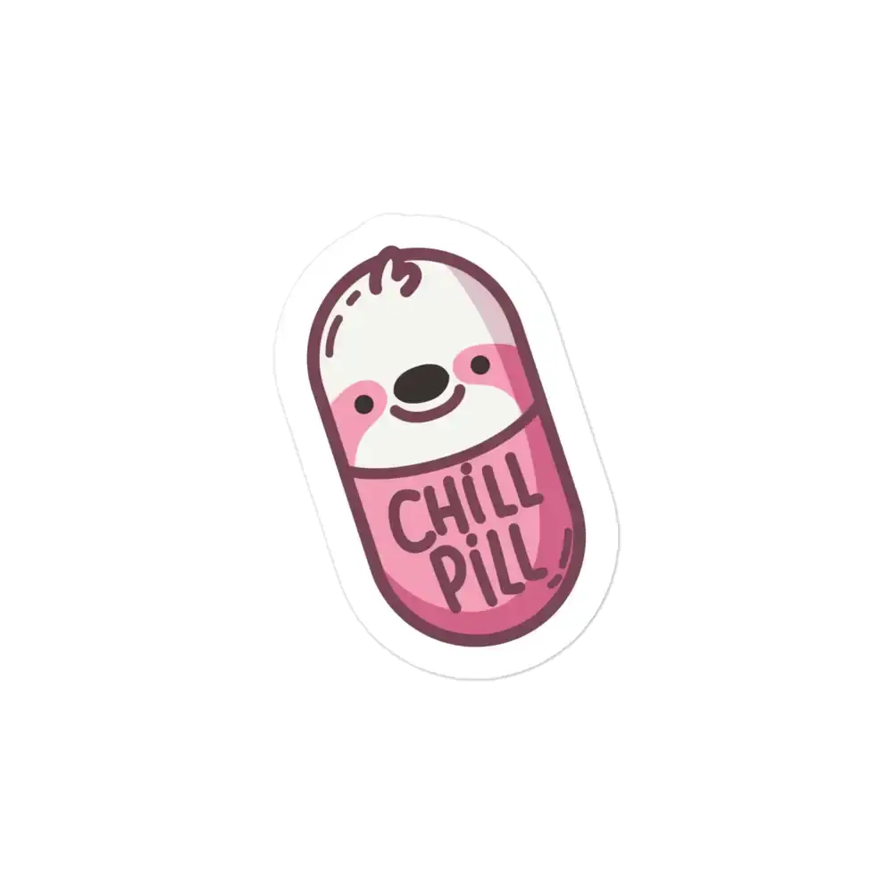 Cute Chill Pill Sloth Sticker