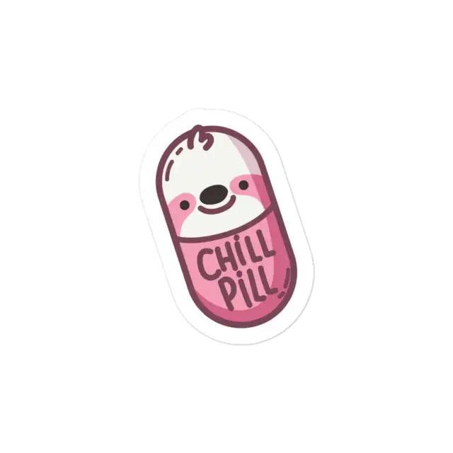 Cute Chill Pill Sloth Sticker