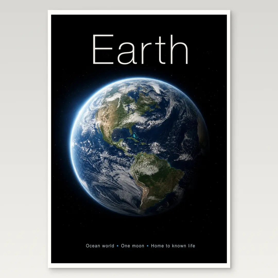 Erde A4-Poster