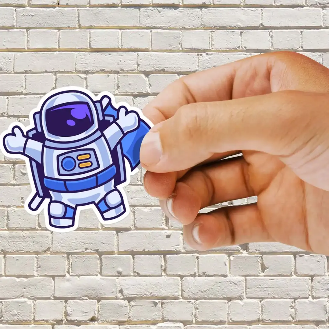 Astronaut Floating Sticker