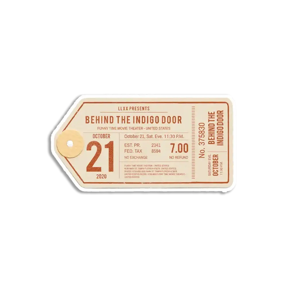 Vintage Clothing Label Sticker