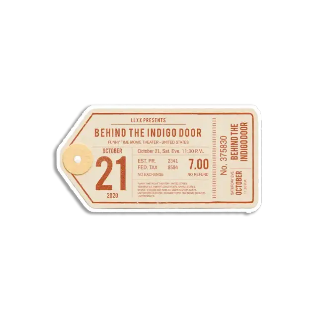 Vintage Clothing Label Sticker