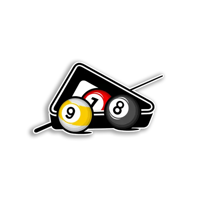 Billard 8-Ball und 9-Ball Sticker