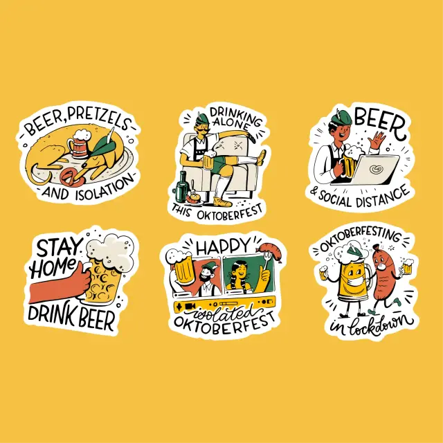 Oktoberfest-Sticker-Set