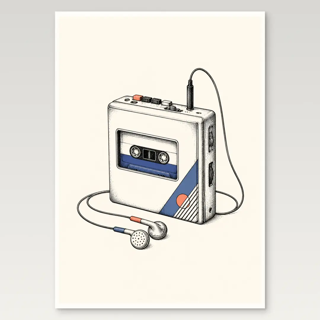 Cassette Player Poster