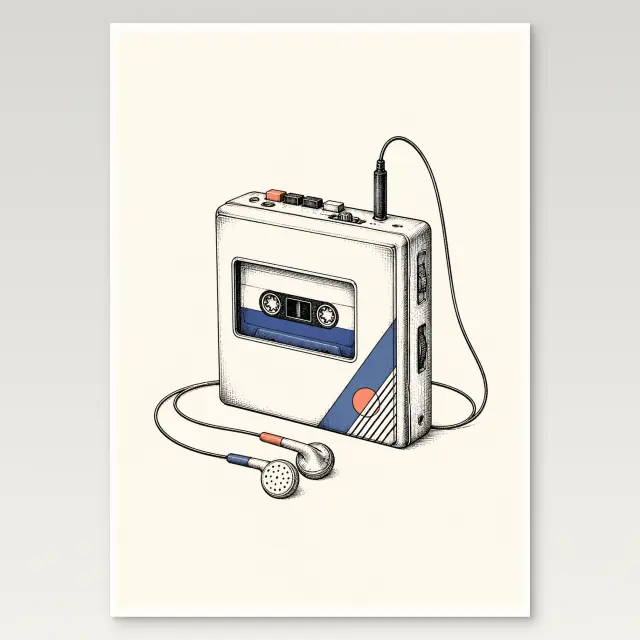 Cassette Player Poster