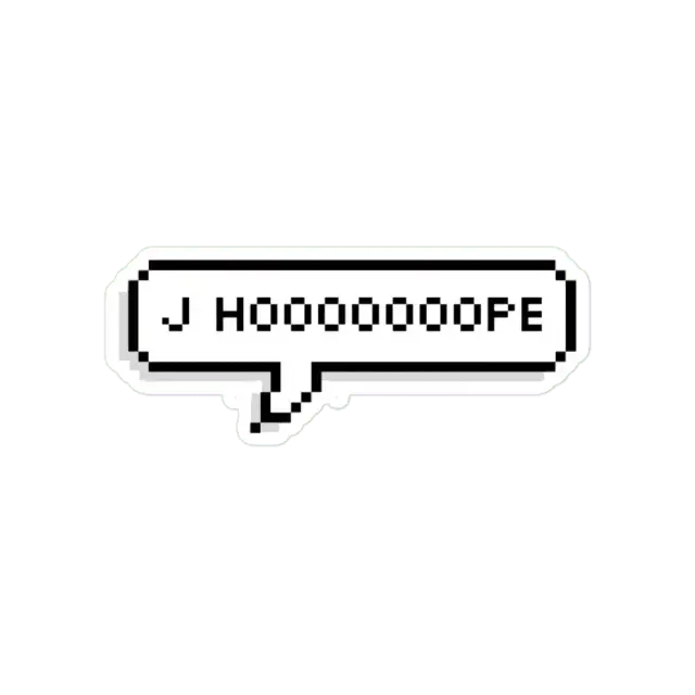 YOONGI J HOOOOOOOOPE Sticker