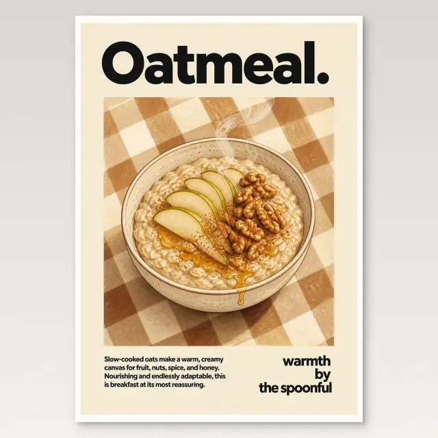 Oatmeal Poster