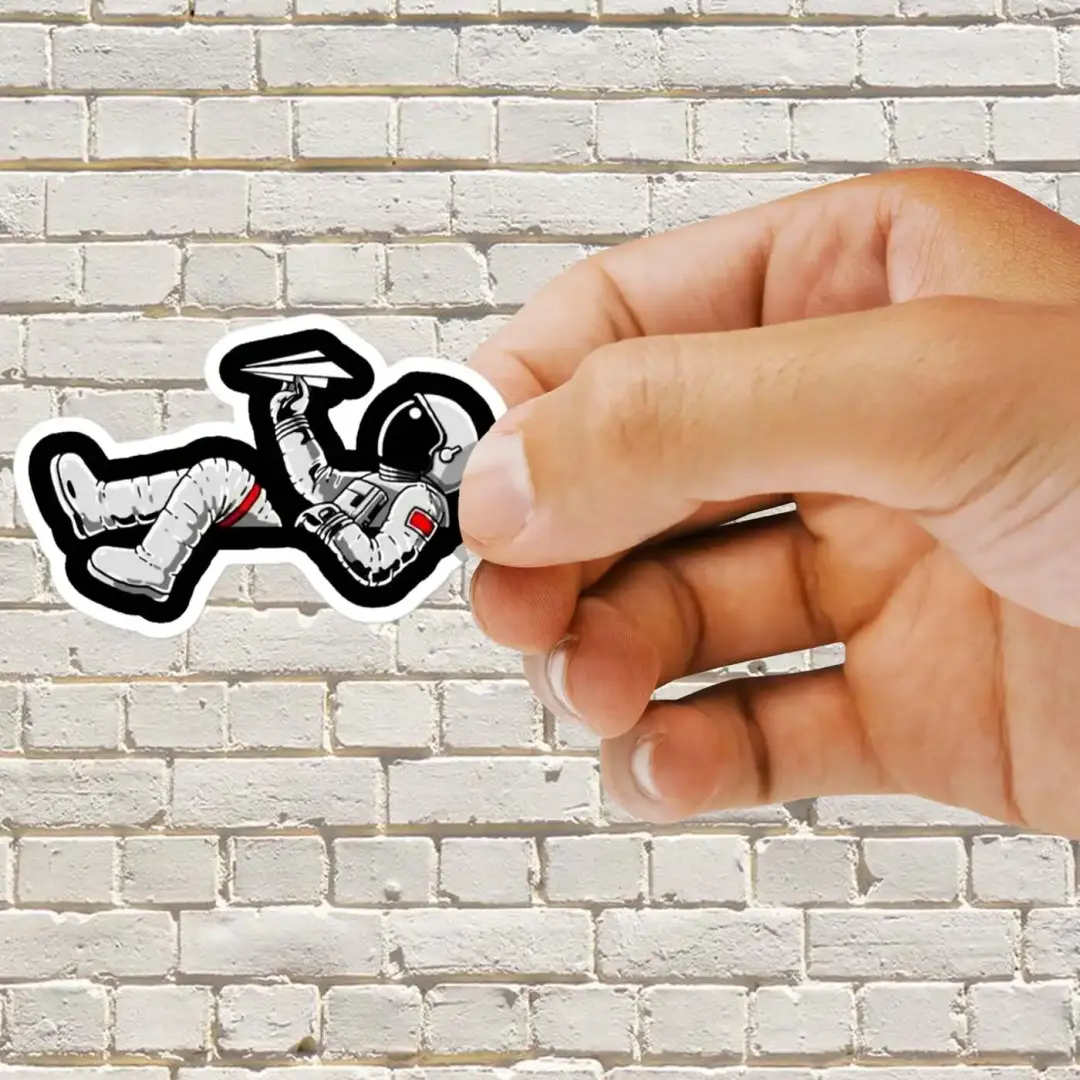 Weltraummann-Sticker