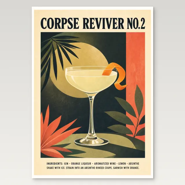 ملصق فني Corpse Reviver No 2