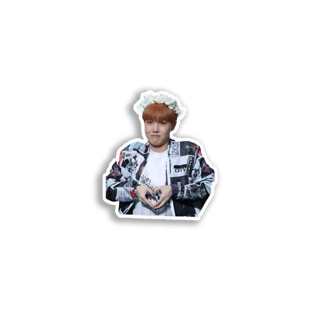 J-Hope Herzzeichen Sticker