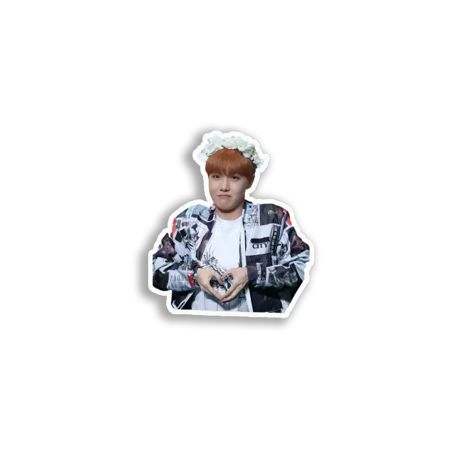 J-Hope Herzzeichen Sticker