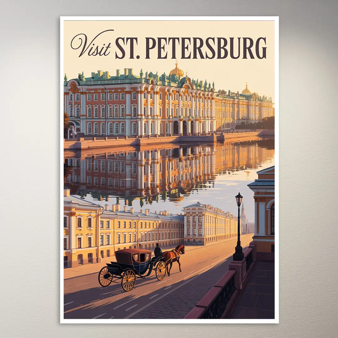St. Petersburg Reiseposter