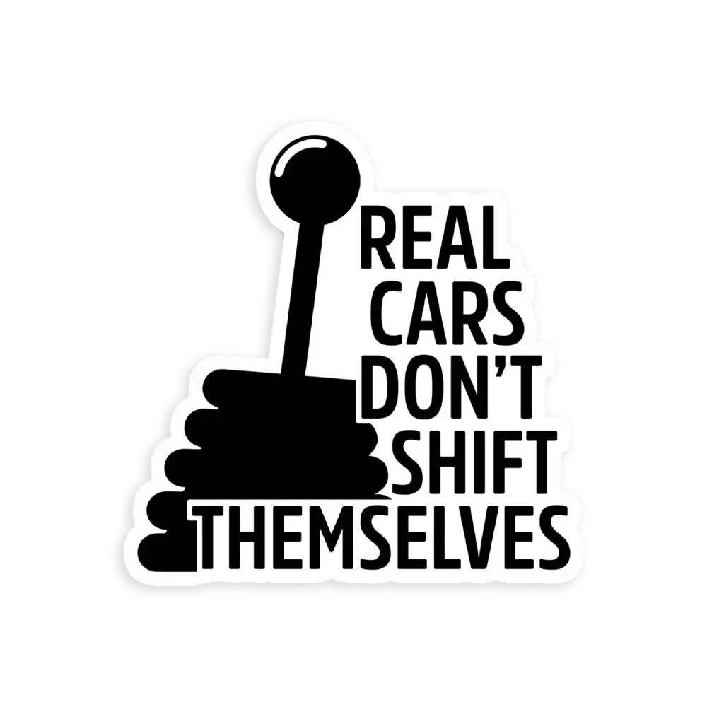Schaltgetriebe-Spruch Sticker