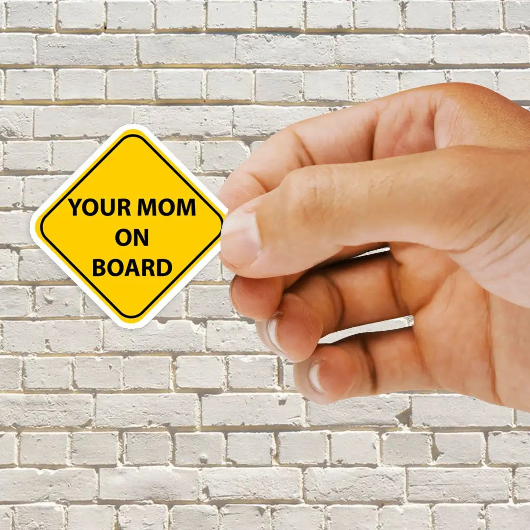 Deine Mutter an Bord Sticker